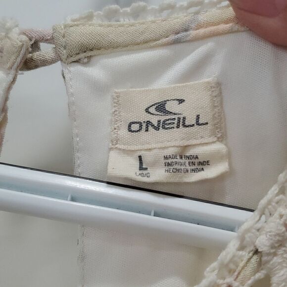 O’Neill Floral, Sleeveless, Edwardian,High Low, Lace Dress Sz L - Picture 4 of 5